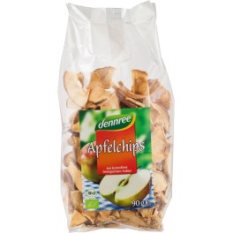 DENNREE Chipsuri din mere, 90 grame de ambalaj DENNREE Chipsuri din mere, 90 grame de ambalaj