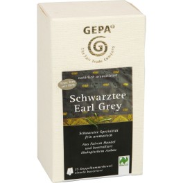 Gepa Ceai negru Earl Grey, 1,7 gr, 25 pliculete