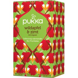 PUKKA Ceai cu mere salbatice si scortisoara, 2 gr, 20 pliculete PUKKA Ceai cu mere salbatice si scortisoara, 2 gr, 20 pliculete