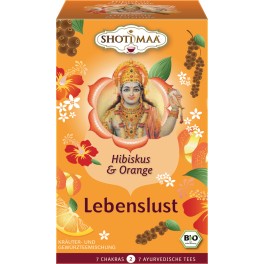 Shoti Maa ceai "pofta de viata" - hibiscus si portocala, 2 g, 16 pliculete