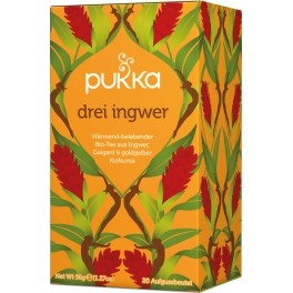 PUKKA Ceai Trei ghimbir, 1,8 gr, 20 pliculete