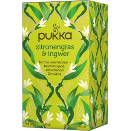 PUKKA Ceai lemongrass si ghimbir, 1,8 gr, 20 pliculete