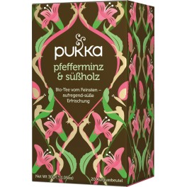 PUKKA Ceai menta si lemn dulce, 1,5 g, 20 pliculete PUKKA Ceai menta si lemn dulce, 1,5 g, 20 pliculete