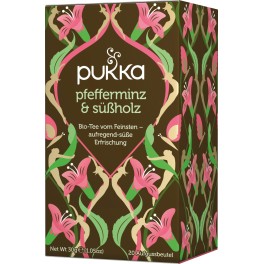 PUKKA Ceai menta si lemn dulce, 1,5 g, 20 pliculete