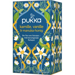 PUKKA Ceai musetel si vanilie si miere Manuka, 1,8 gr, 20