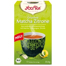 Yogi Ceai Matcha verde cu lamaie, 1,8 gr, 17 pliculete