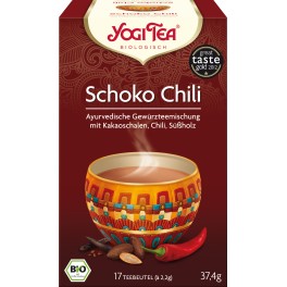 Yogi Ceai cu ciocolata si chili, 2,2 gr, 17 pliculete