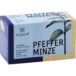 Sonnentor menta, 1 gr, 20 pliculete