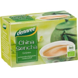 DENNREE Ceai verde China Sencha, 1,5 g, 20 pliculete