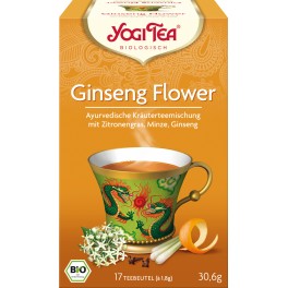 Yogi Ceai ginseng flori, 1,8 gr, 17 pliculete