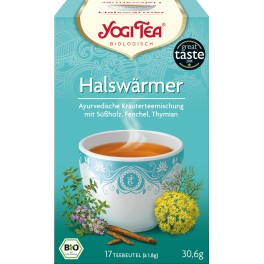 Yogi ceai cald pentru gat, 1,9 gr, 17 pliculete