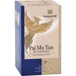 Sonnentor ceai alb - Pai Mu Tan, 1 gr, 18 pliculete