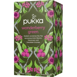 PUKKA Ceai Wonderberry verde, 2 gr, 20 pliculete