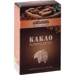 Pudra de cacao NATURATA, grasimi reduse, 125 gr