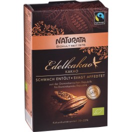 Cacao fina NATURATA, grasimi reduse, pachet de 125 grame Cacao fina NATURATA, grasimi reduse, pachet de 125 grame
