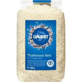 Davert Orez tailandez alb, bob lung, 500 gr Davert Orez tailandez alb, bob lung, 500 gr