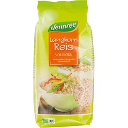 DENNREE orez cu bobul lung integral, Italia, 1 kg DENNREE orez cu bobul lung integral, Italia, 1 kg