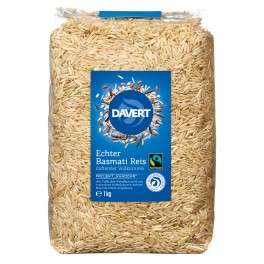 Davert Orez basmati, brun, nedecorticat, 1 kg Davert Orez basmati, brun, nedecorticat, 1 kg