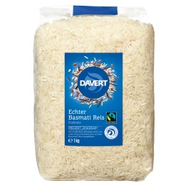 Davert Orez basmati, alb, 1 kg Davert Orez basmati, alb, 1 kg