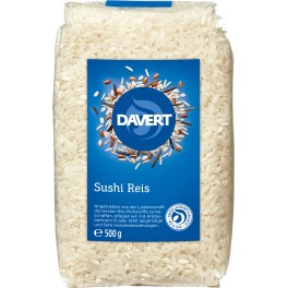Davert orez lipicios pentru sushi, pachet de 500 de grame