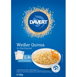 Davert Quinoa alba in punga de gatit, pachet de 250 gr Davert Quinoa alba in punga de gatit, pachet de 250 gr
