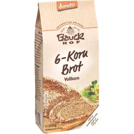 Bauck Hof paine cu 6 cereale, cereale integrale, 500 gr ambalaj