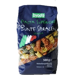 Byodo - Paste spiralate colorate, 500 gr