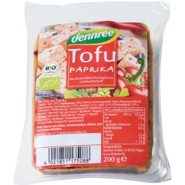 DENNREE Tofu cu ardei 200 gr