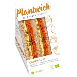 Plantwich Bio und Vegan Sandwich Carpaccio, 190 gr P Plantwich Bio und Vegan Sandwich Carpaccio, 190 gr P