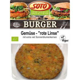 Soto legume -  burger de linte rosie, 160 gr