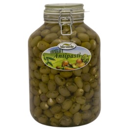 Bio-verde - masline verzi umplute cu usturoi Bio-verde - masline verzi umplute cu usturoi