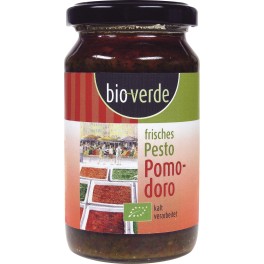 Bio-verde - pesto din rosii Pomodoro, 165 gr Bio-verde - pesto din rosii Pomodoro, 165 gr