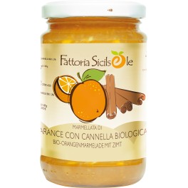 Fattoria Sicilsole marmelada de portocala si scortisoara 370 gr Fattoria Sicilsole marmelada de portocala si scortisoara 370 gr