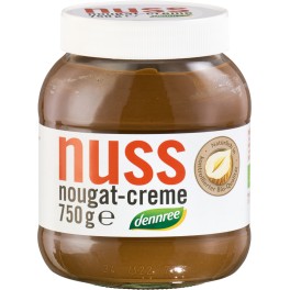 DENNREE, Crema nougat cu nuci, 750 gr, 13% alune DENNREE, Crema nougat cu nuci, 750 gr, 13% alune