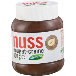 DENNREE, Crema nougat cu nuci, 400 gr, 13% alune DENNREE, Crema nougat cu nuci, 400 gr, 13% alune