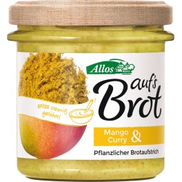 Allos Crema tartinabila cu mango si curry 140 gr Allos Crema tartinabila cu mango si curry 140 gr