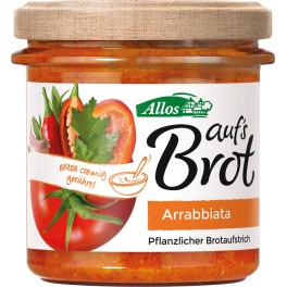 Allos Crema tartinabila arrabiata, 140 gr