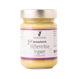 SANCHON crema tartinabila cu naut si ghimbir 180 gr SANCHON crema tartinabila cu naut si ghimbir 180 gr