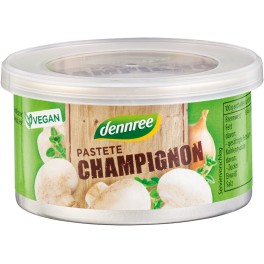 DENNREE Pate din ciuperci champignon, 125 grame DENNREE Pate din ciuperci champignon, 125 grame
