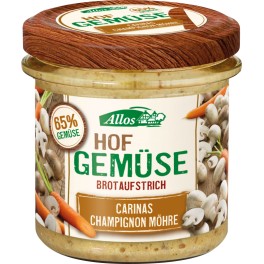 Allos"Legume de tara" - ciuperci champignon si morcovi, 135 gr