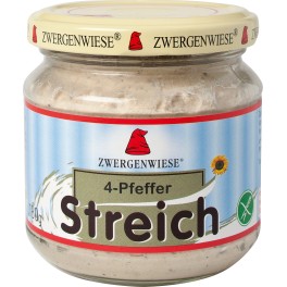 Zwergenwiese crema tartinabila cu 4 tipuri de Pfeffer, 180 gr Zwergenwiese crema tartinabila cu 4 tipuri de Pfeffer, 180 gr