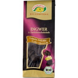 Rosengarten ghimbir, in ciocolata neagra, 80 gr