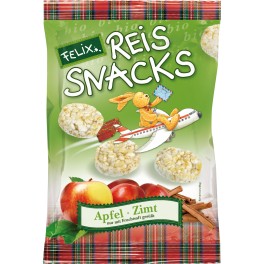 Linea Natura Felix mini snacks cu orez, mere si scortisoara