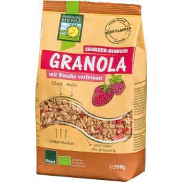 Bohlsener granola capsuni, zmeura, 350 grame ambalaj