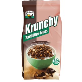 Barnhouse Krunchy - Cereale Crocante cu ciocolata amaruie si nuci 375 gr