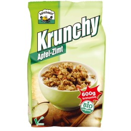 Barnhouse Krunchy - Cereale crocante cu mar si scortisoara, 600 gr