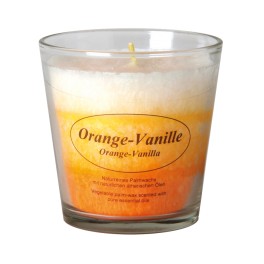 Kerzenfarm Lumanare stearina in pahar, portocala-vanilie, 1 bucata