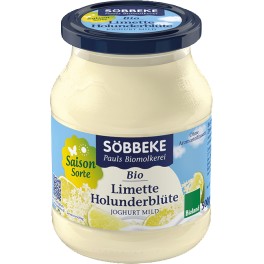 Sobbeke iaurt de sezon cu lime si flori de soc, 500 gr