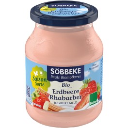 Sobbeke iaurt de sezon cu capsuni si rubarba, 500 gr