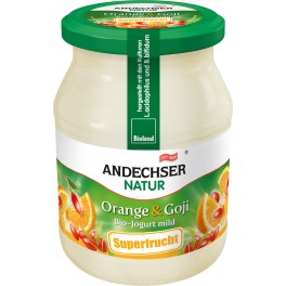Andechser Natur - Iaurt cu portocale si goji, 500 gr
